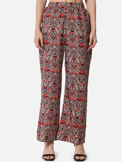 mid rise printed palazzo - 18651165 - Standard Image - 0