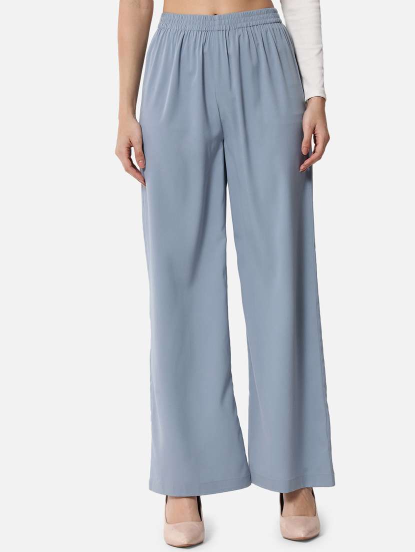 mid rise solid palazzo
