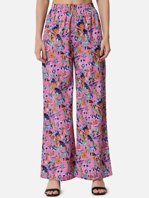 mid rise printed palazzo - 18651170 - Standard Image - 0