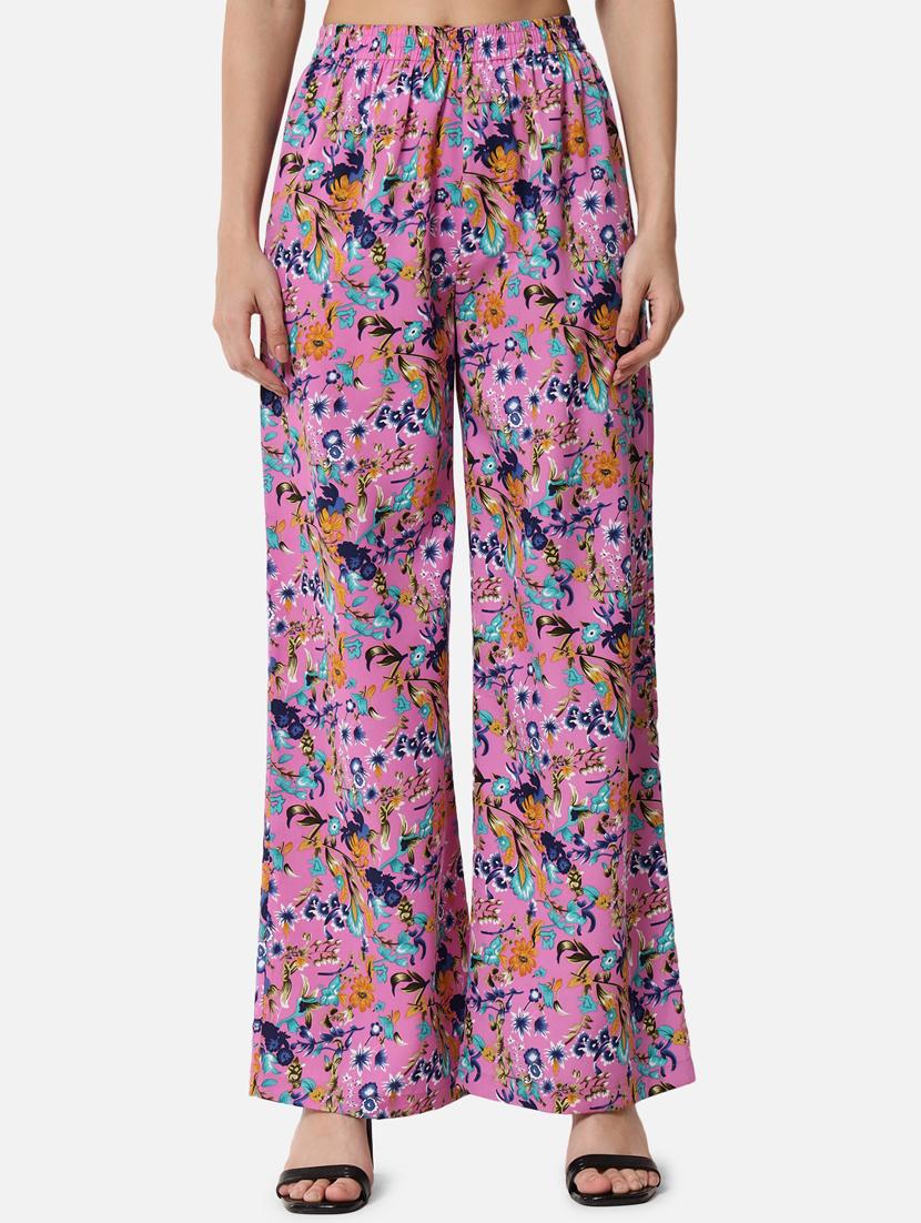 mid rise printed palazzo - 18651170 - Zoom Image - 0
