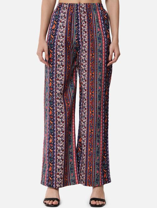 mid rise printed palazzo - 18651171 - Standard Image - 0