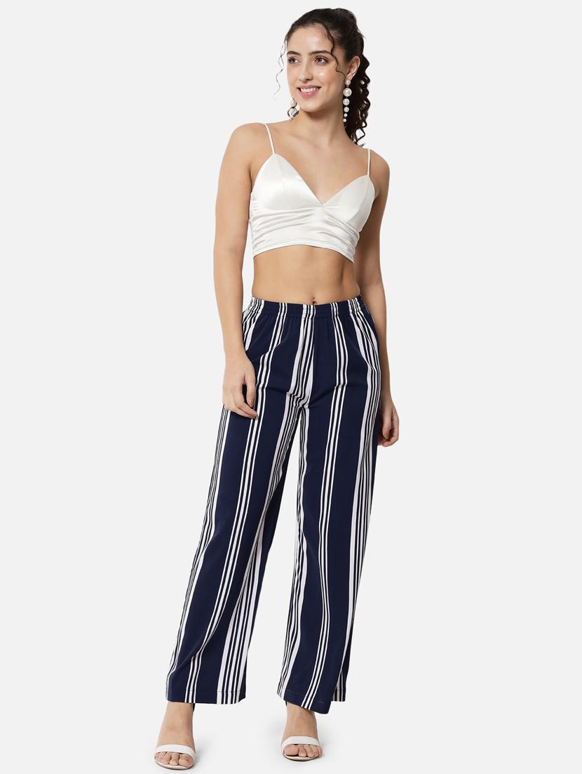 mid rise striped palazzo - 18651175 -  Standard Image - 4