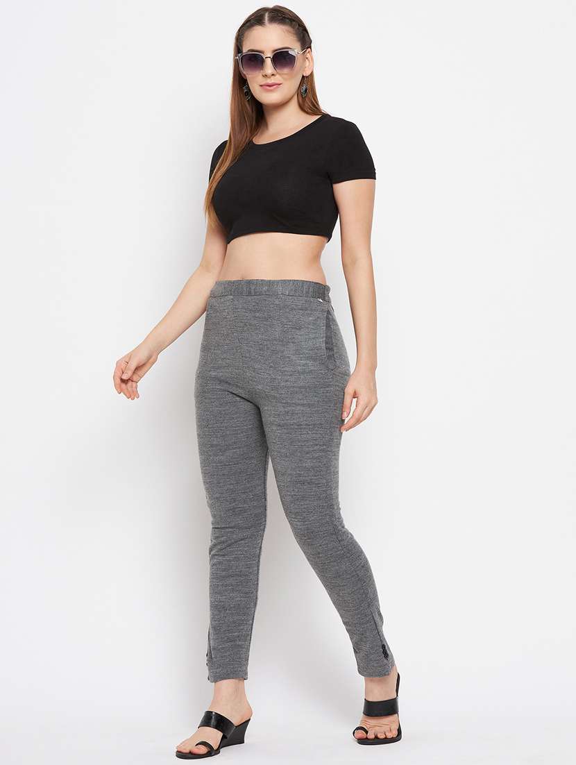 pack of 2 solid woolen trouser pant - 18652356 -  Standard Image - 4