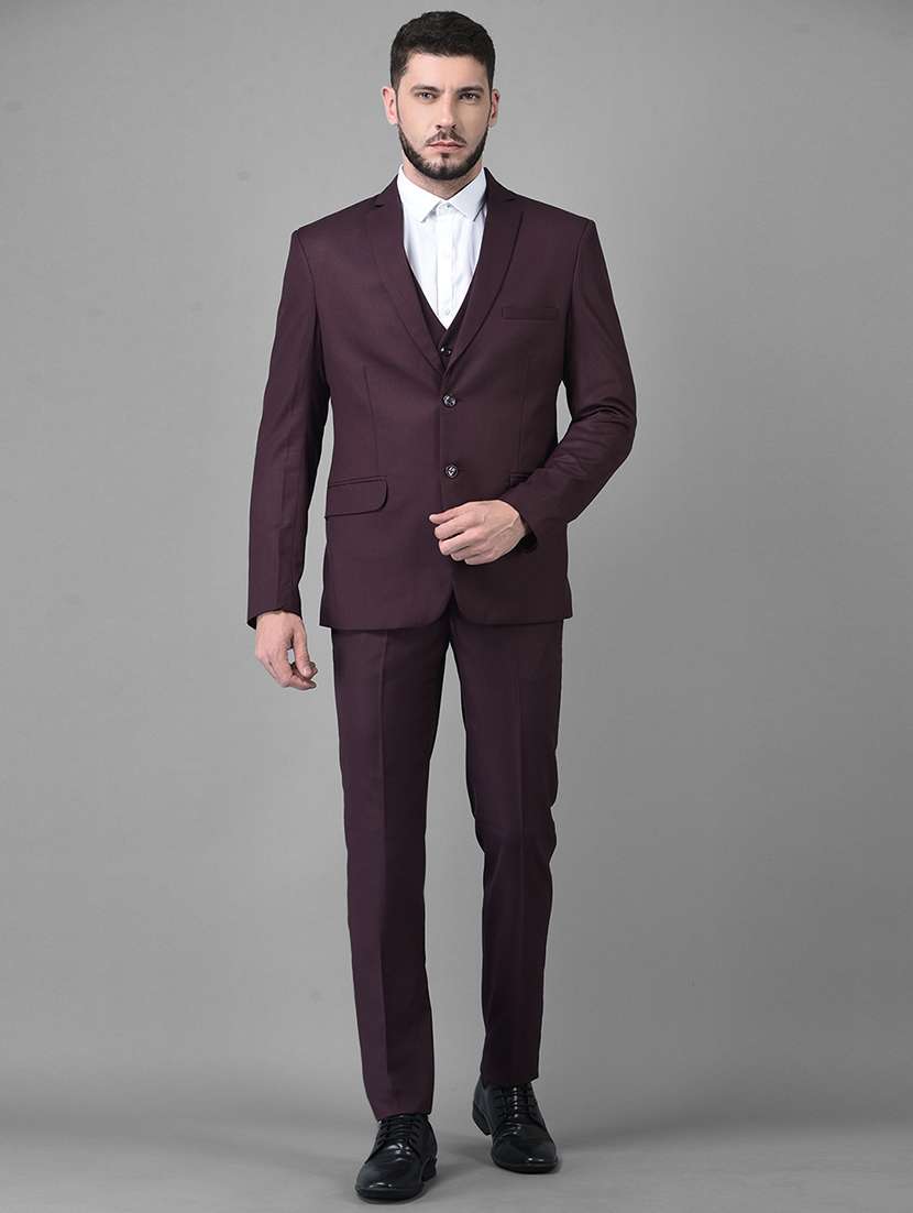 red terry rayon 3piece  suit