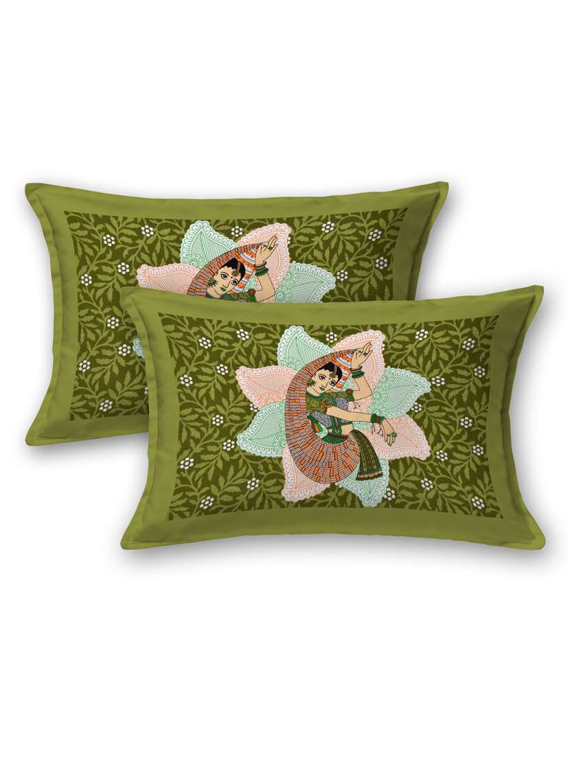 printed double bedsheet with 2 pillow cover - 18655779 -  Standard Image - 1