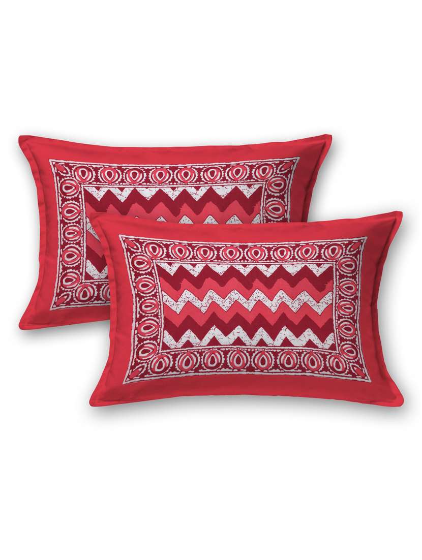 printed double bedsheet with 2 pillow cover - 18655795 -  Standard Image - 1