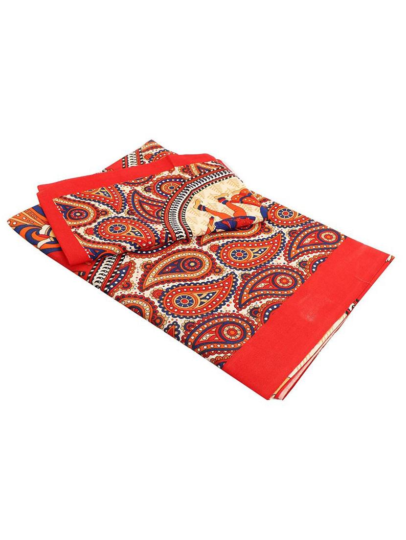 printed double bedsheet with 2 pillow cover - 18655813 -  Standard Image - 1