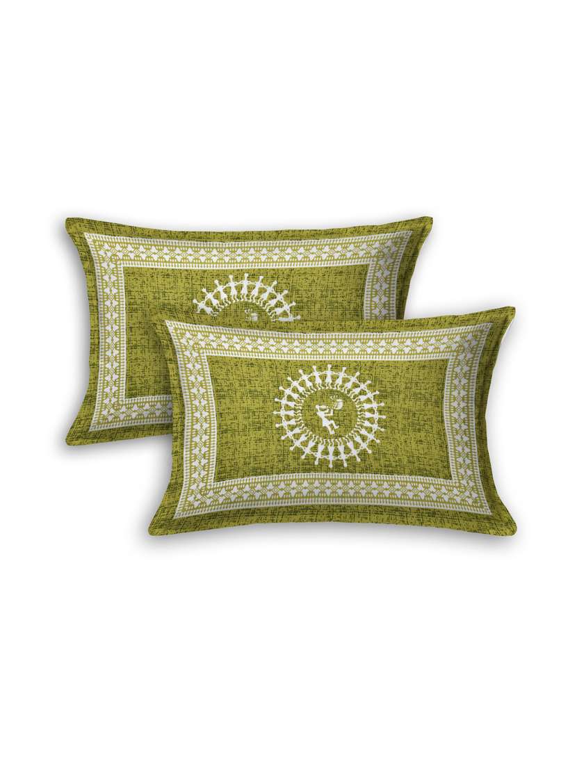 printed double bedsheet with 2 pillow cover - 18655867 -  Standard Image - 1