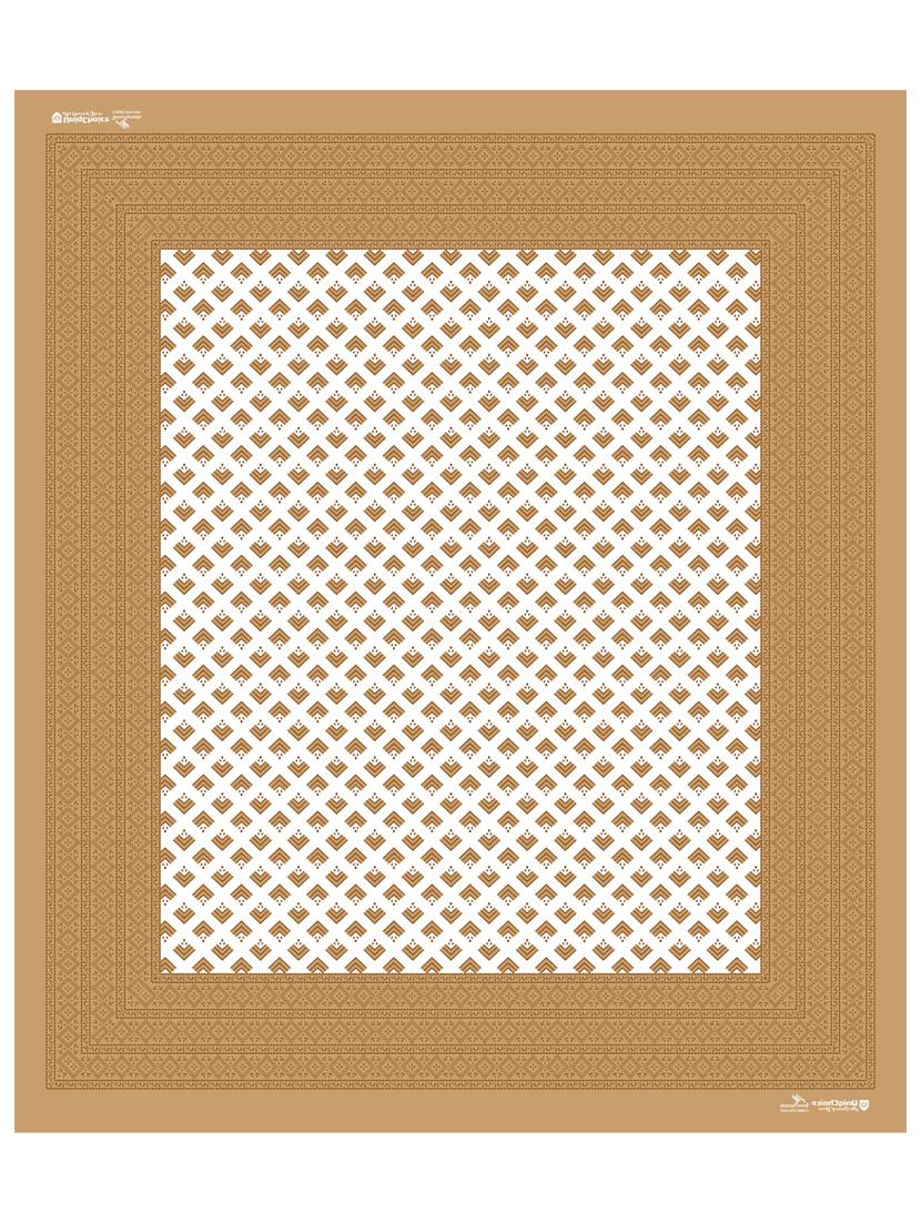 uniqchoice beige color 100% cotton jaipuri traditonal double bedsheet with 2 pillow cover - 18655898 - Standard Image - 4