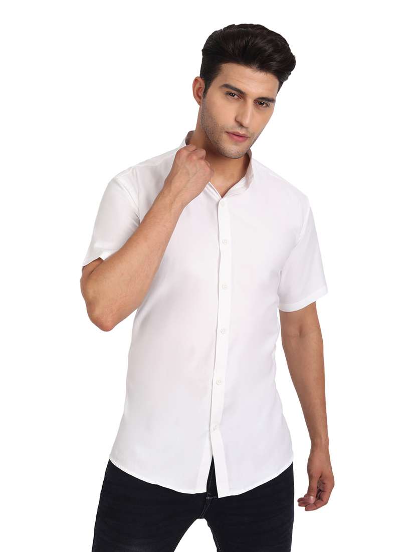 mens solid casual shirt