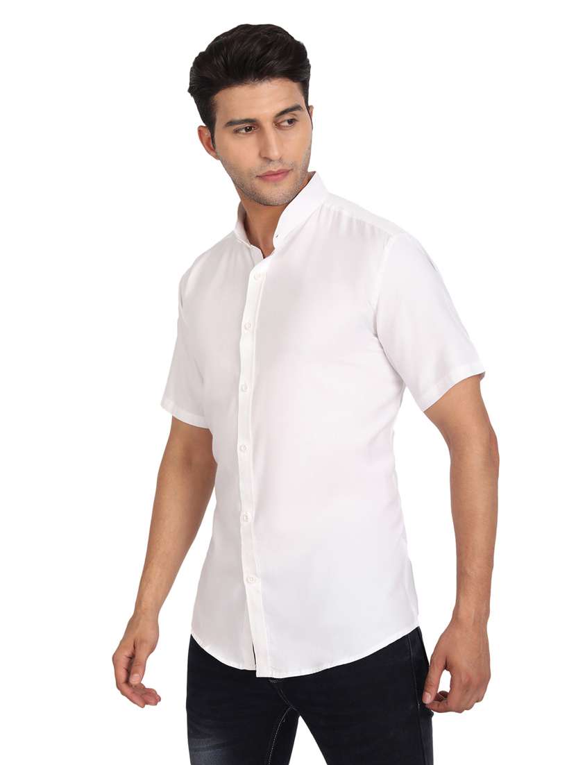 mens solid casual shirt - 18656075 -  Standard Image - 1