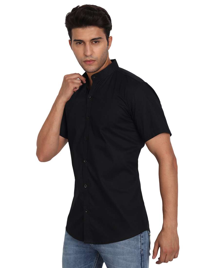 mens solid casual shirt - 18656076 -  Standard Image - 1