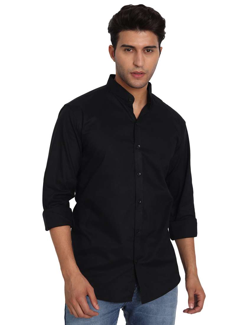mens solid casual shirt