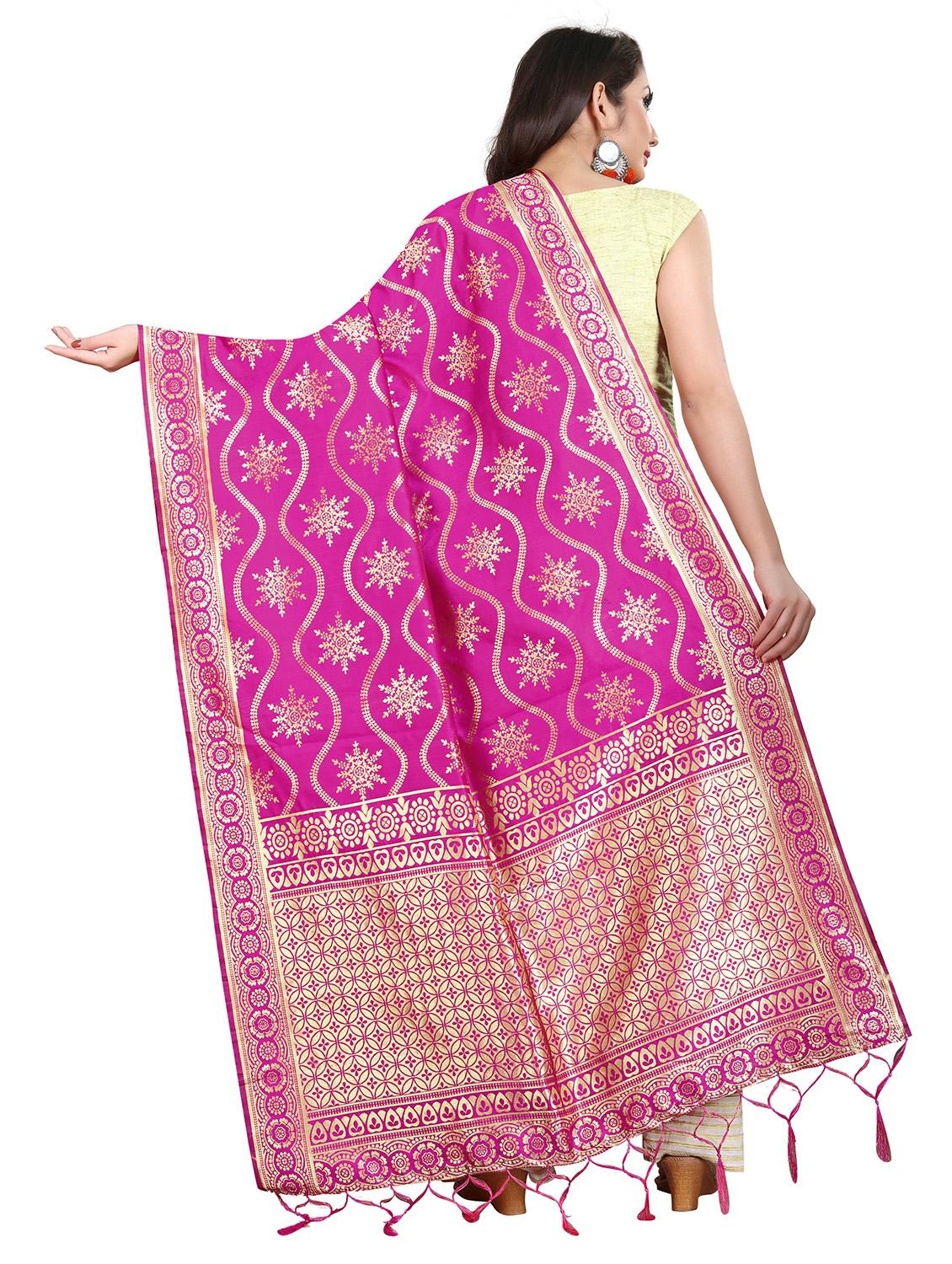 tassel detailed banarasi dupatta - 18656266 - Standard Image - 1