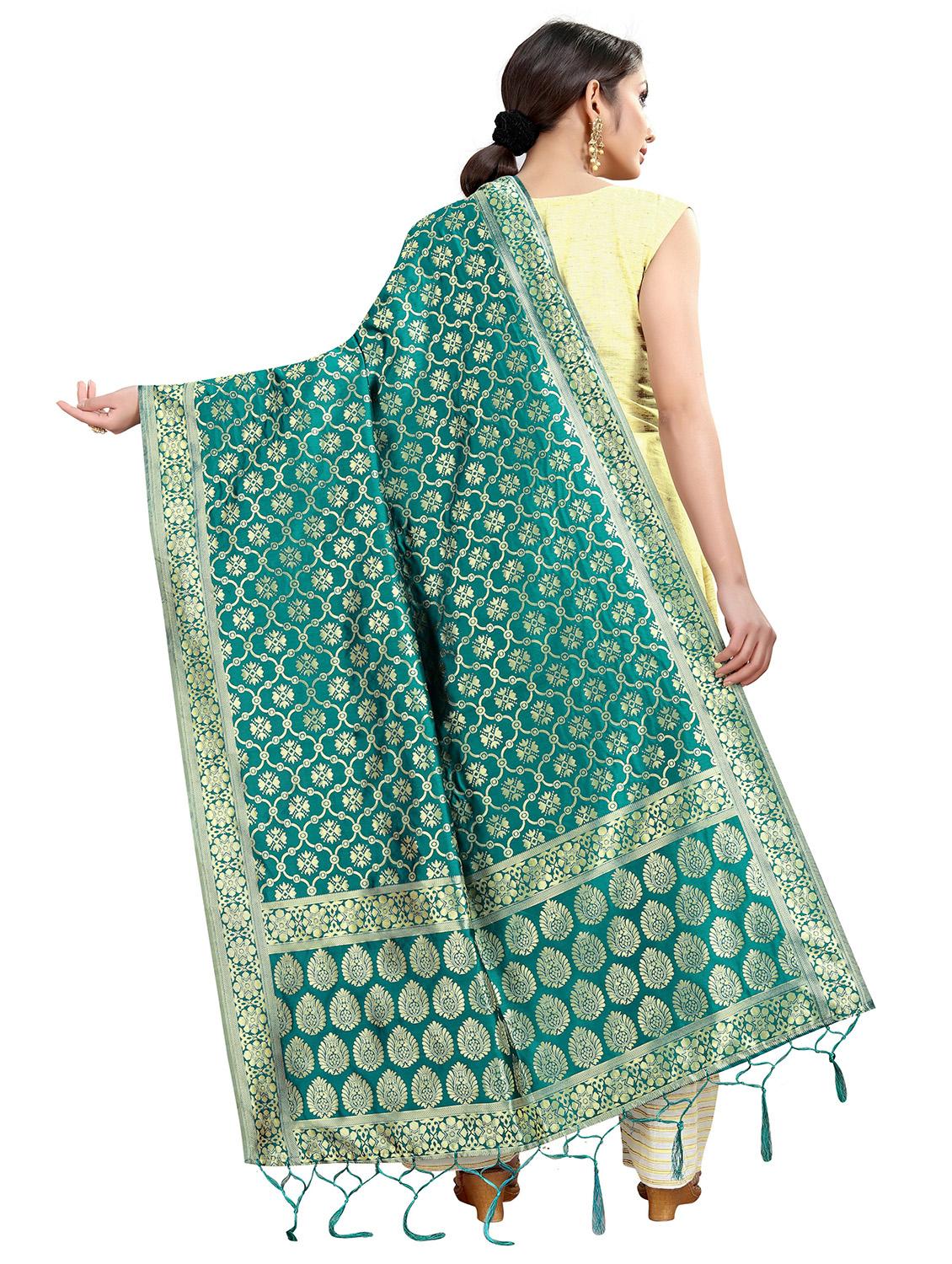 tassel detailed banarasi dupatta - 18656281 - Standard Image - 1