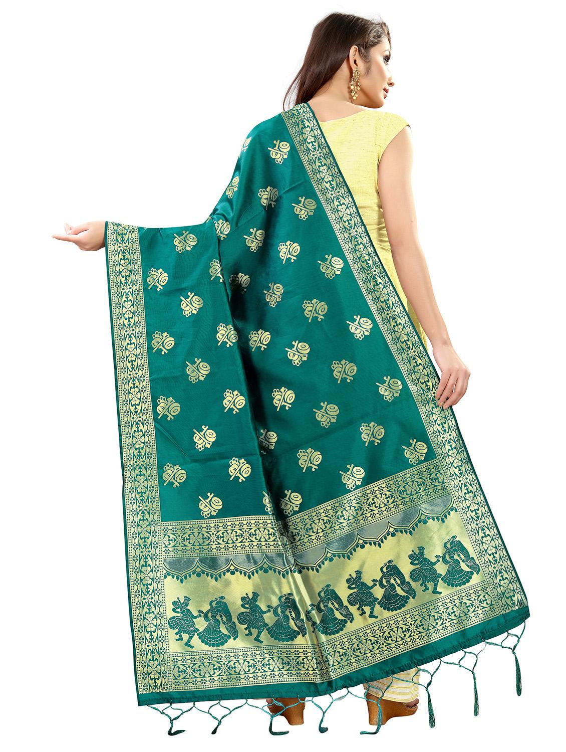 tassel detailed banarasi dupatta - 18656308 - Standard Image - 1