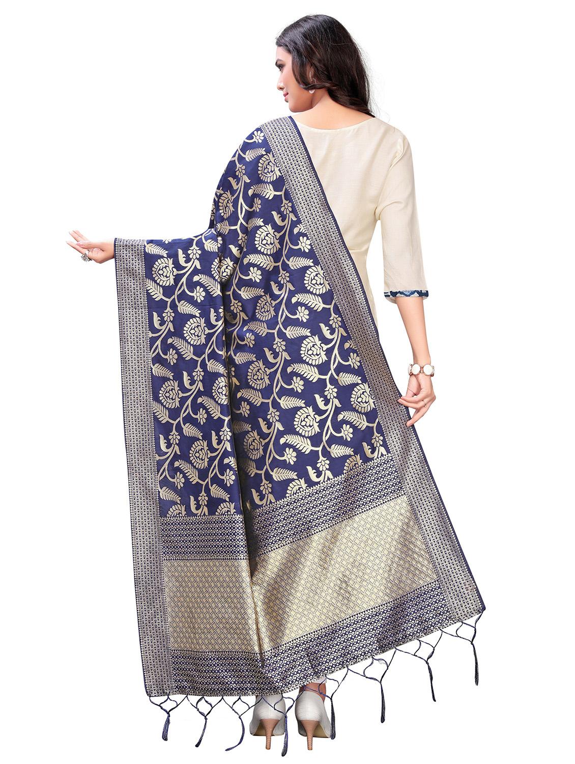 tassel detailed banarasi dupatta - 18656333 -  Standard Image - 1
