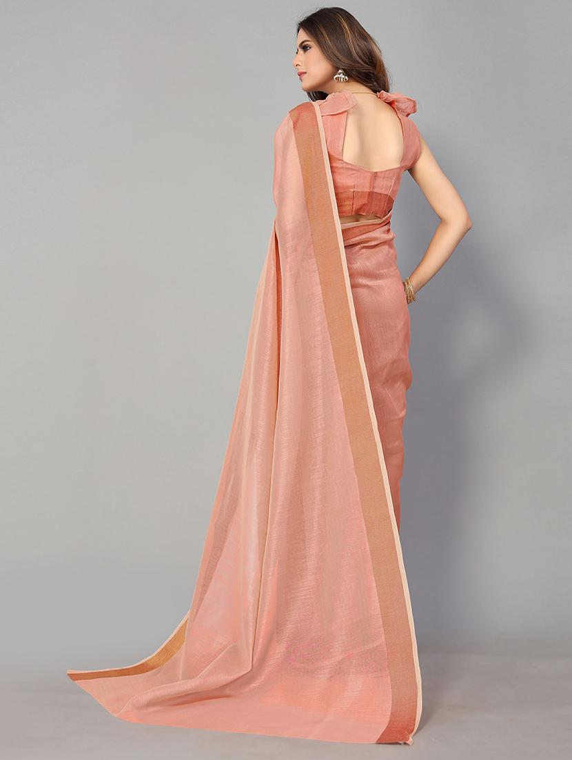 solid handloom saree with blouse - 18656457 -  Standard Image - 1