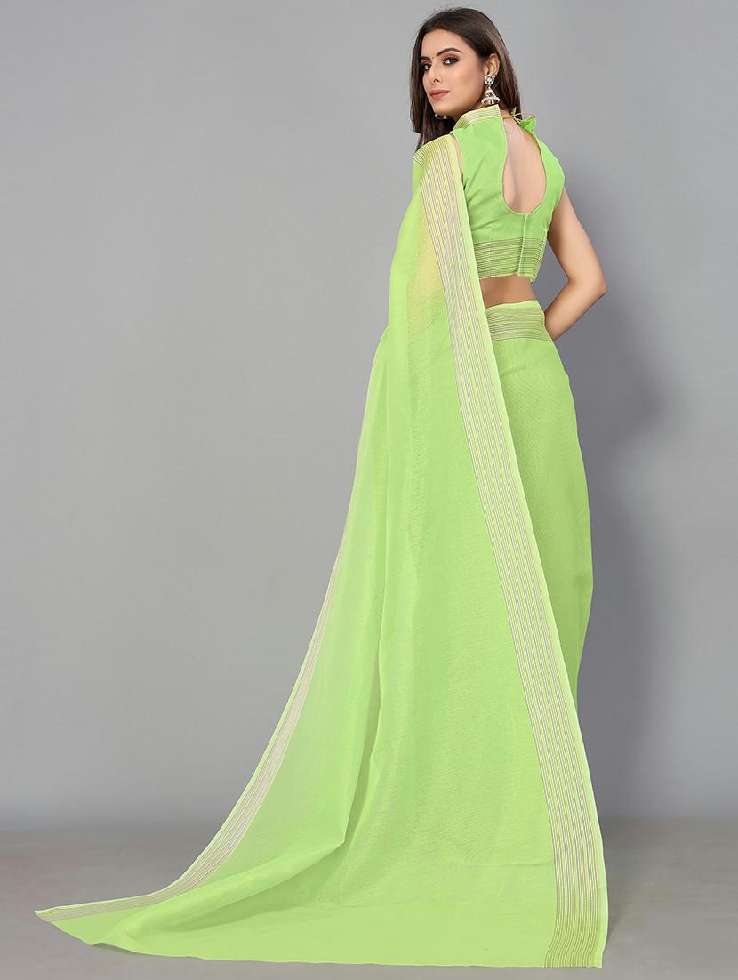 solid handloom saree with blouse - 18656471 - Standard Image - 1