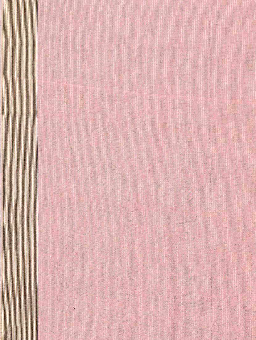 striped handloom saree with blouse - 18656497 - Standard Image - 4