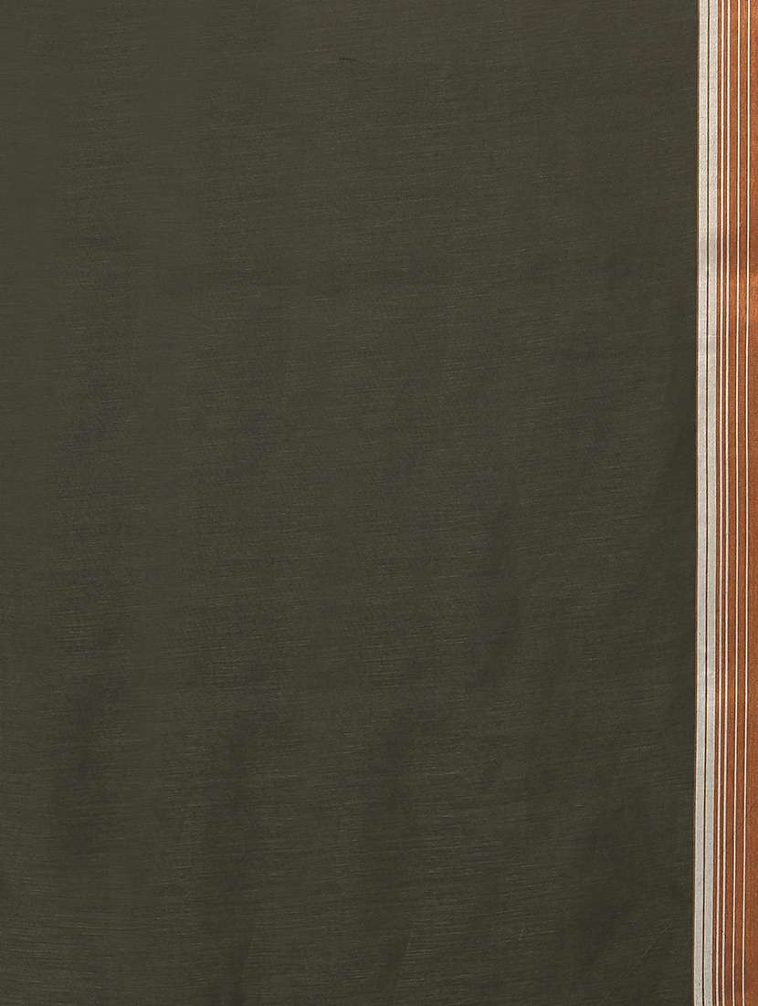 solid handloom saree with blouse - 18656510 - Standard Image - 4