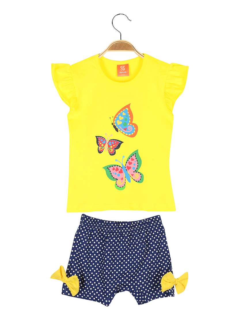 girls printed twin sets - 18656704 - Standard Image - 1