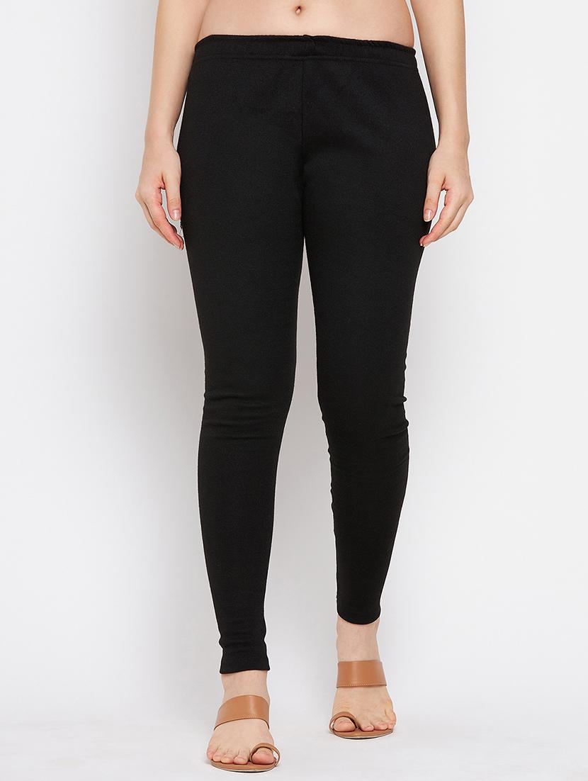 pack of 2 solid woolen leggings - 18656861 - Standard Image - 1