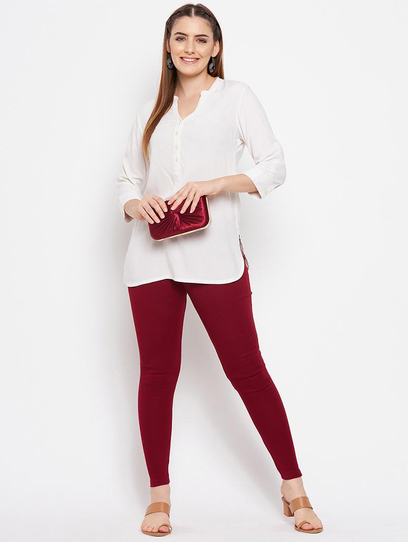 pack of 2 solid woolen leggings - 18656861 - Standard Image - 4