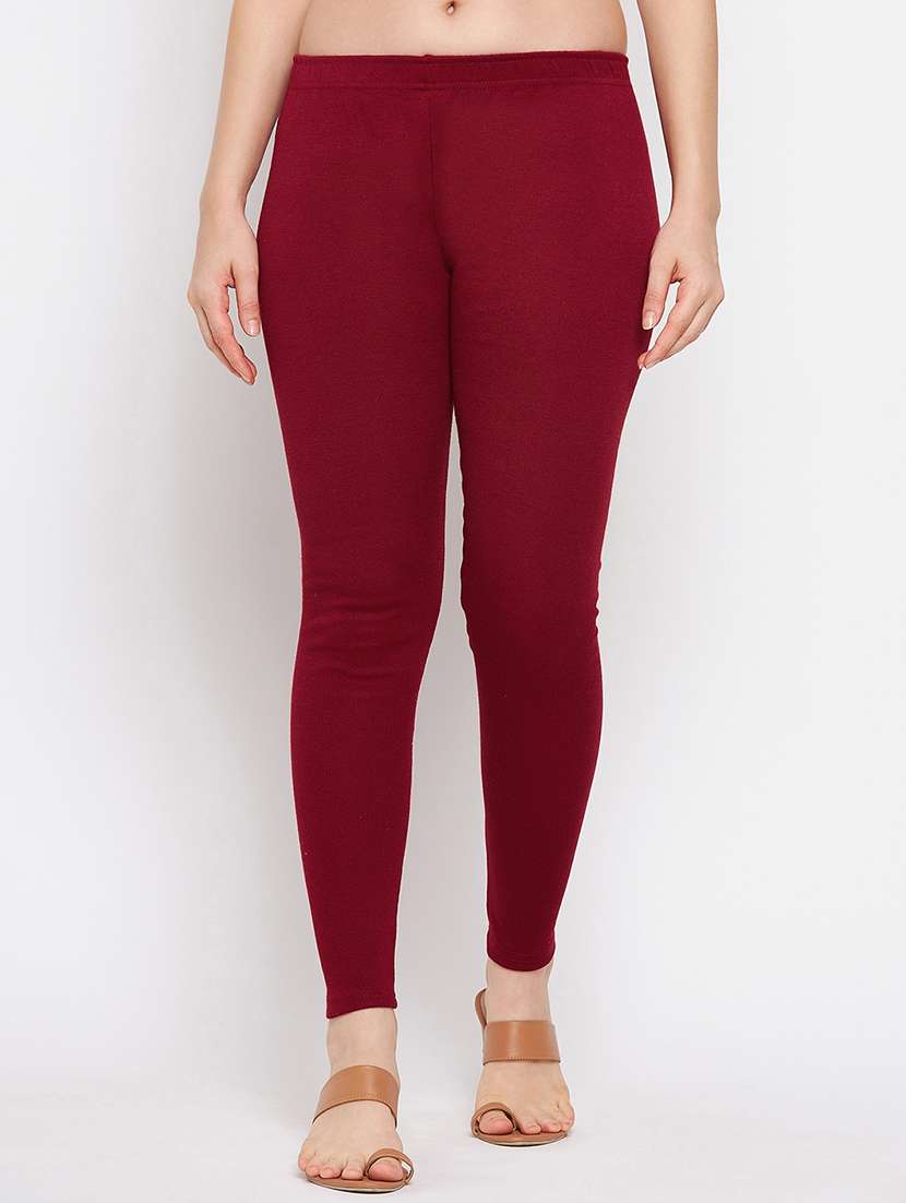 pack of 2 solid woolen leggings - 18656876 -  Standard Image - 1