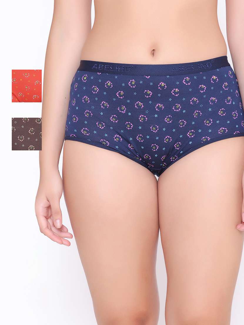 pack of 3 printed hipster panty