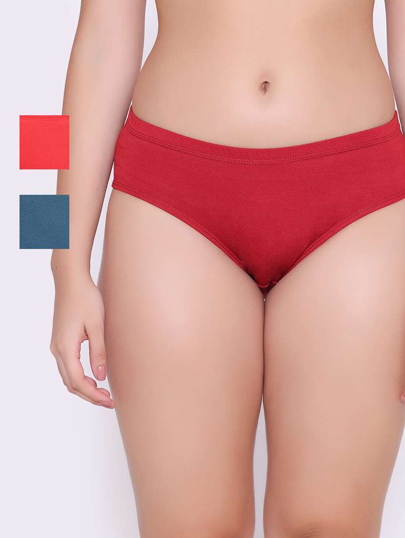 pack of 3 solid hipster panty