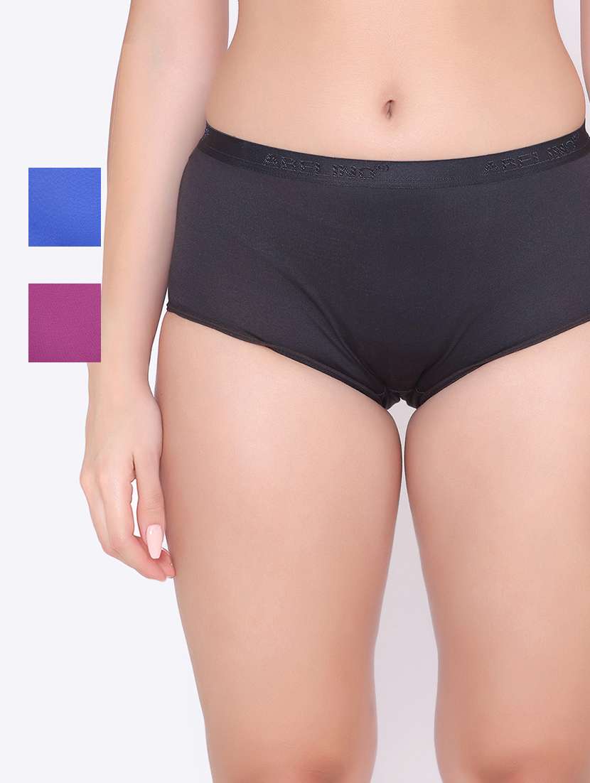 pack of 3 solid hipster panty