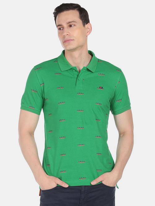mens printed polo t-shirt - 18656989 -  Standard Image - 0