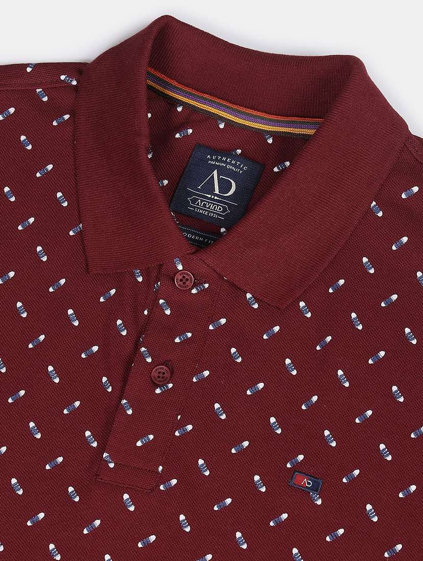 mens printed polo t-shirt - 18656992 - Standard Image - 4