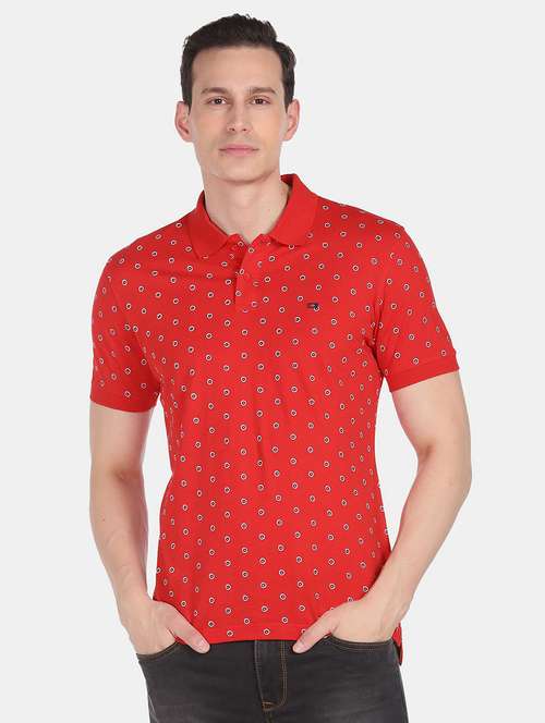 mens printed polo t-shirt - 18656994 - Standard Image - 0