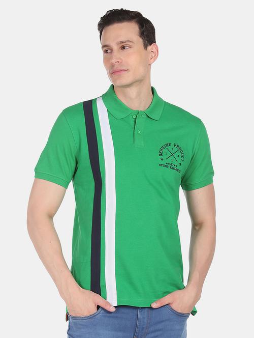 mens color block polo t-shirt - 18657021 - Standard Image - 0