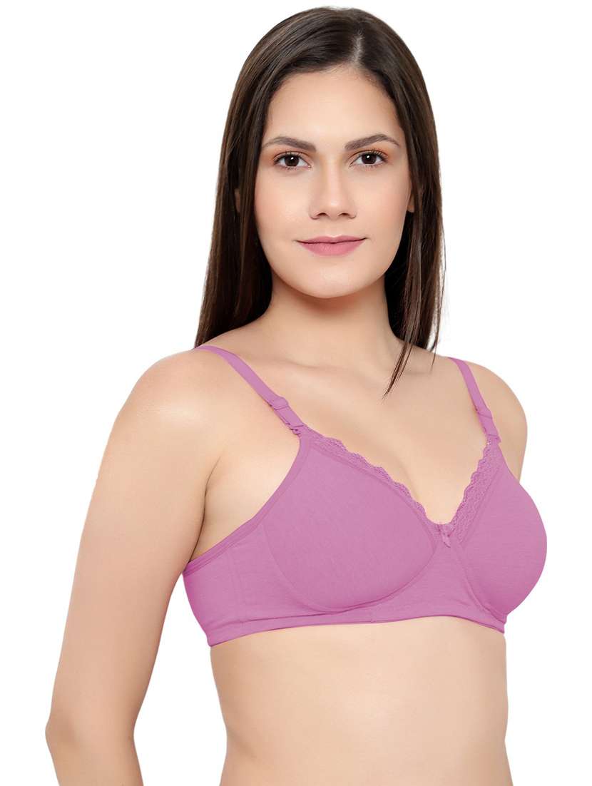 solid lightly padded regular bra - 18658270 -  Standard Image - 1