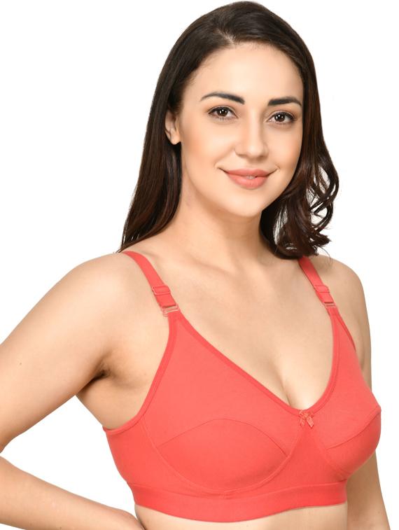 solid non padded regular bra - 18658300 - Standard Image - 1