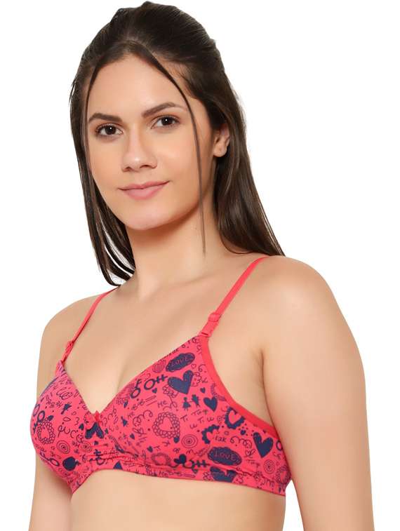 printed lightly padded regular bra - 18658336 -  Standard Image - 1
