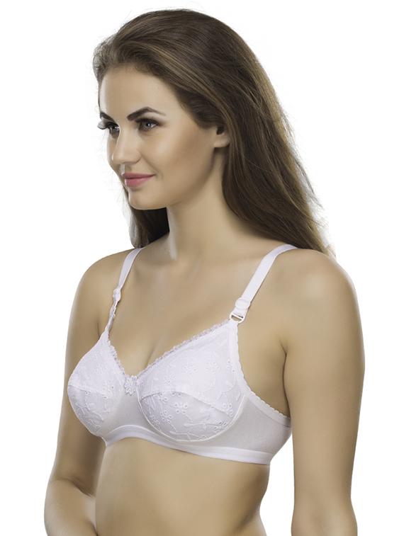 white solids regular bra - 18658379 - Standard Image - 1