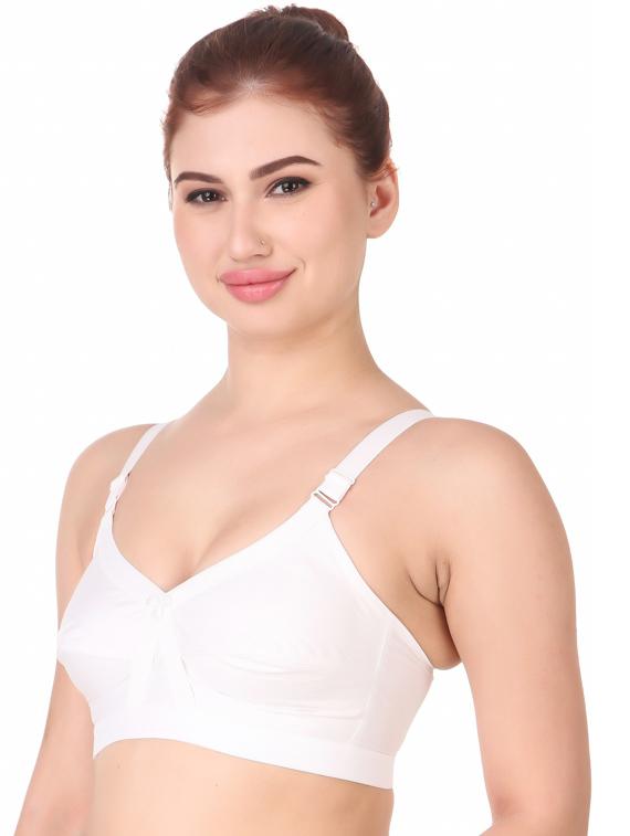 solid non padded regular bra - 18658441 - Standard Image - 1