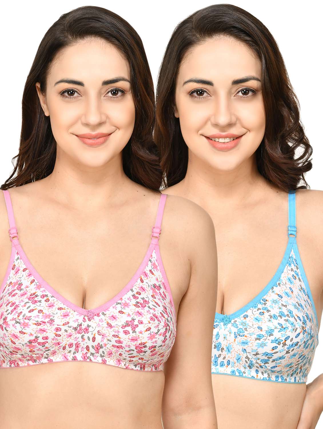 pack of 3 printed regular bra