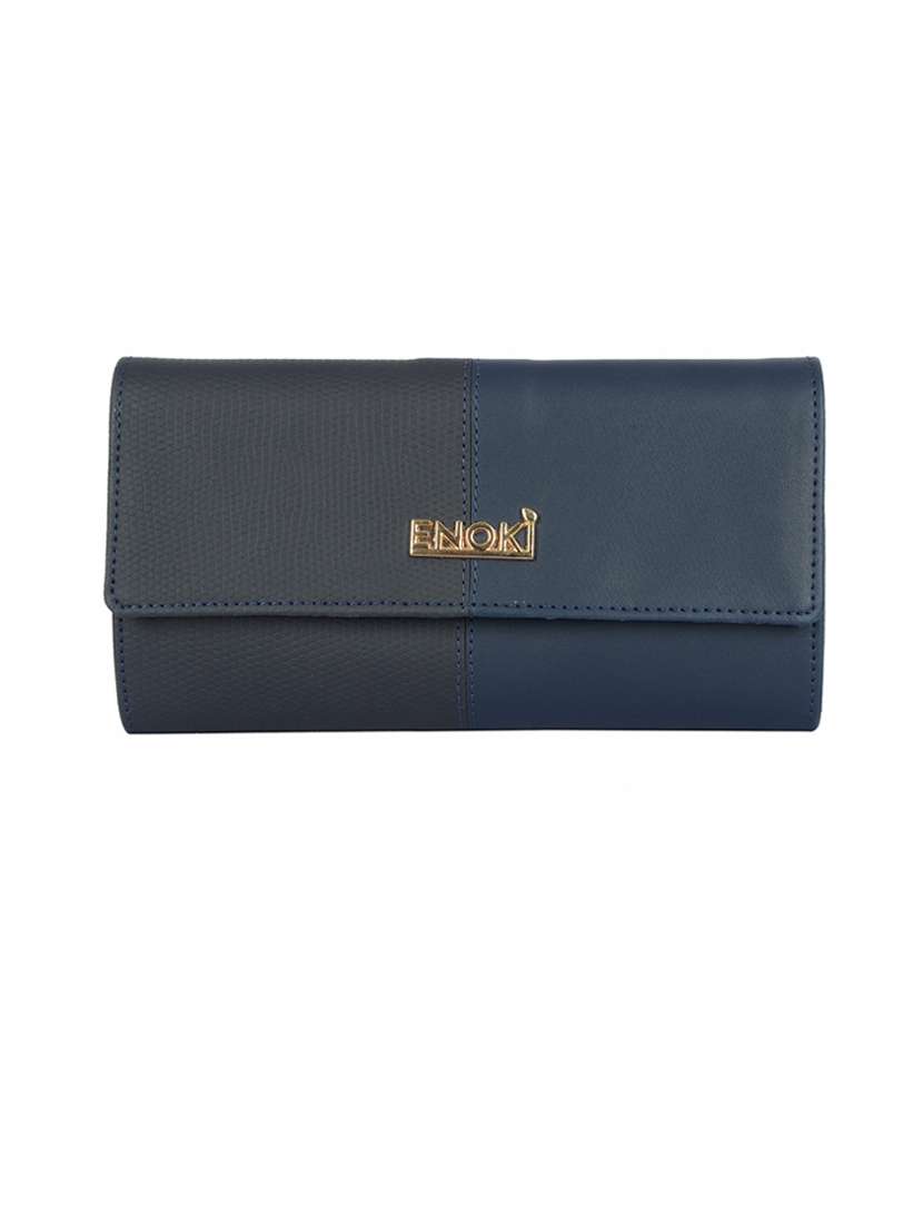 blue pvc wallet