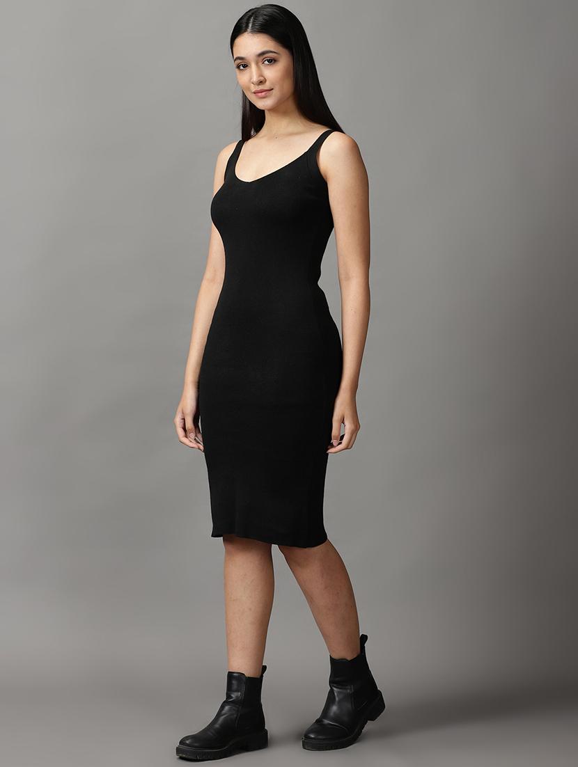 women's bodycon solid dress - 18658920 - Standard Image - 1