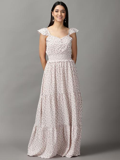 women's tiered dress floral dress - 18658936 - Standard Image - 0