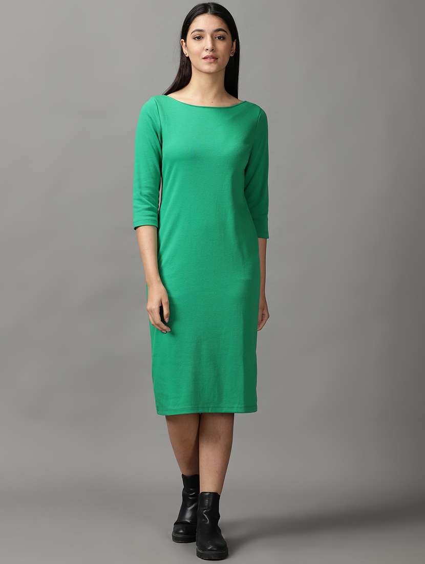 women's bodycon solid dress