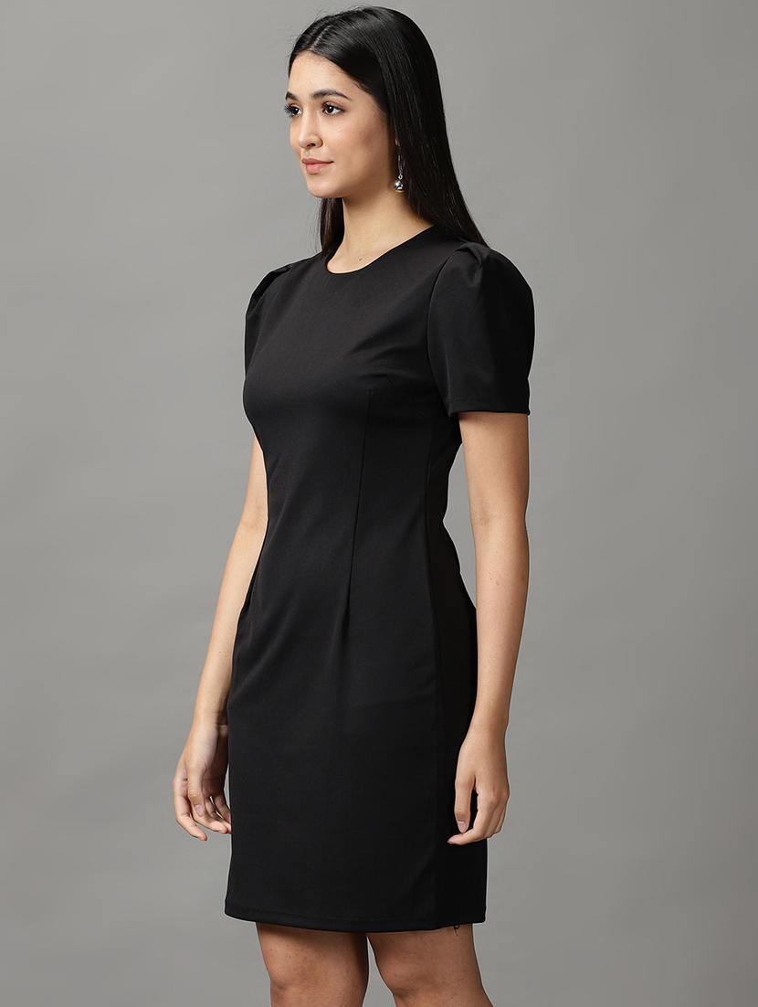 women's bodycon solid dress - 18658982 - Standard Image - 1