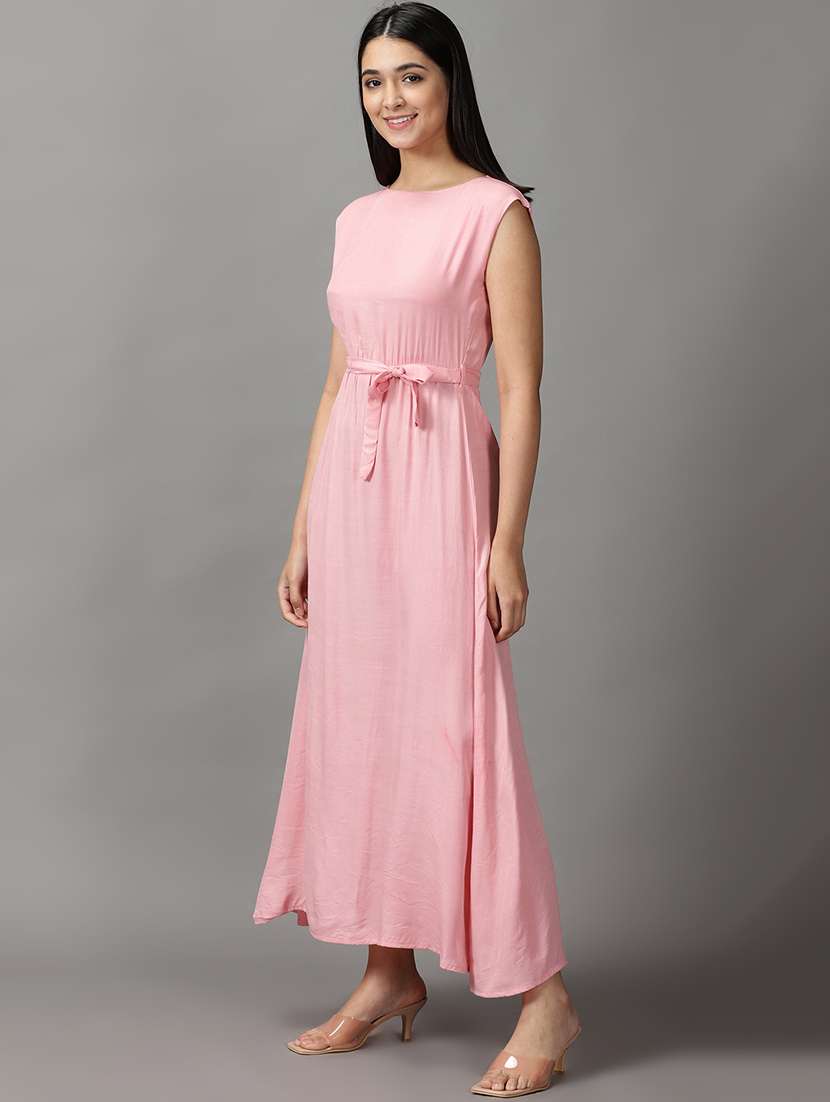 women's belted solid dress - 18658987 -  Standard Image - 1