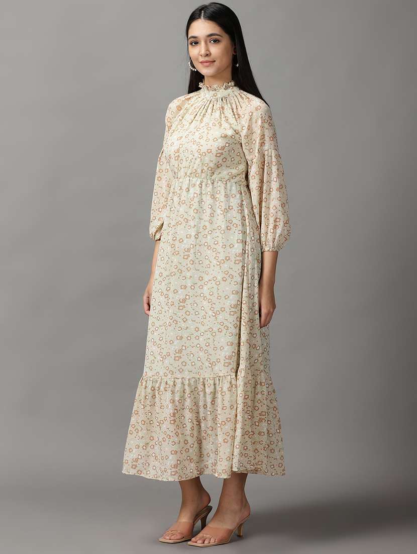 women's tiered dress self design dress - 18658999 -  Standard Image - 1