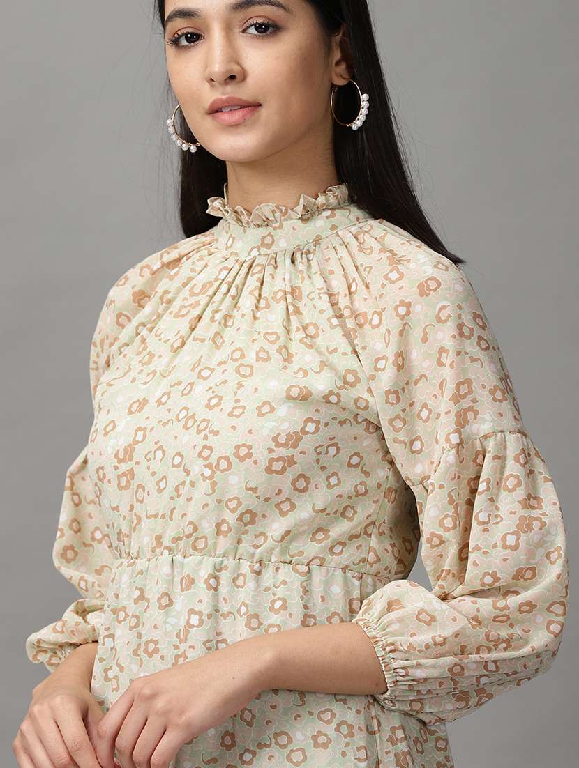 women's tiered dress self design dress - 18658999 -  Standard Image - 4